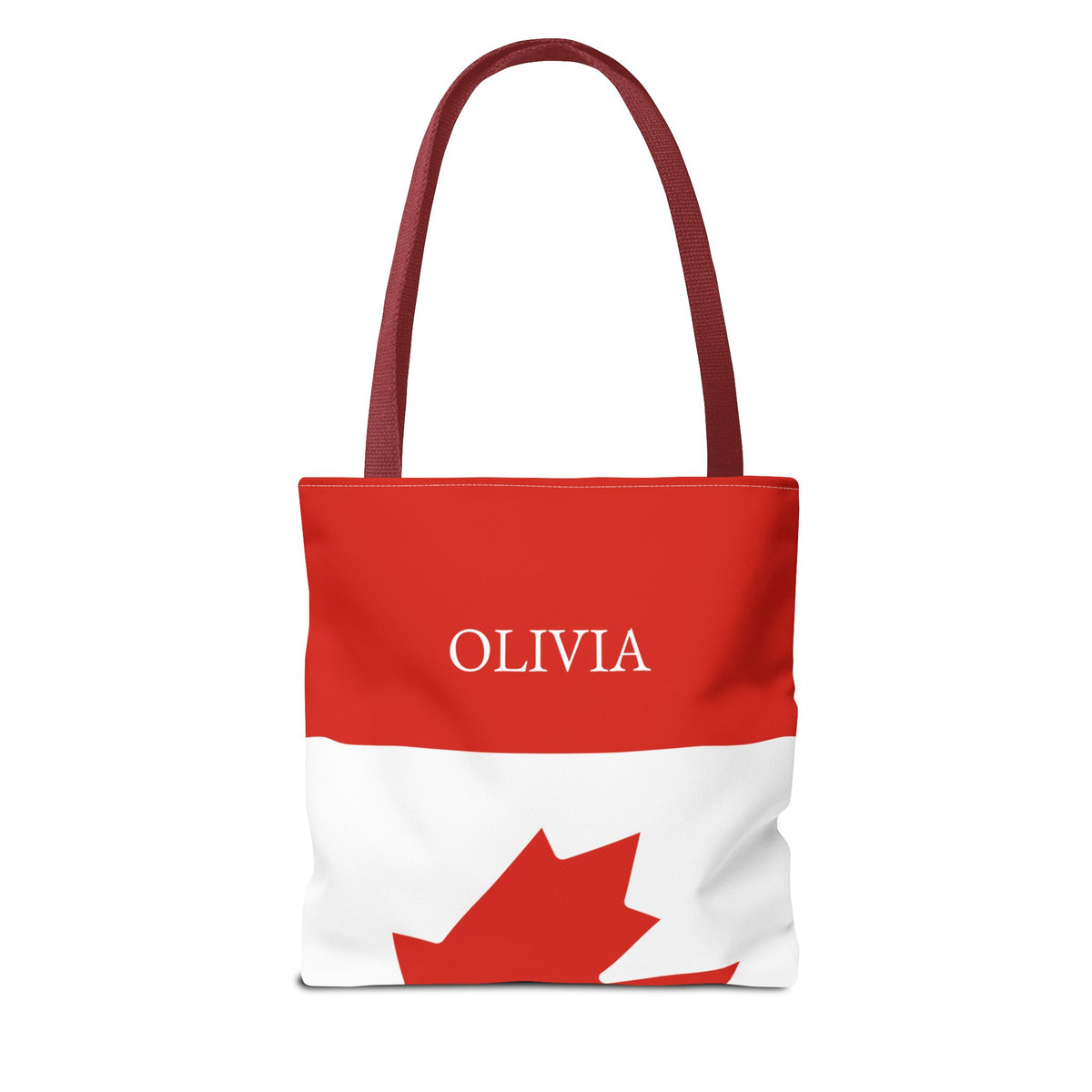Personalized Canada Flag Tote Bag, Custom Name Canadian Heritage Bag, Canada Travel Beach Tote, Canadian Pride Gift - Proud & Loyal