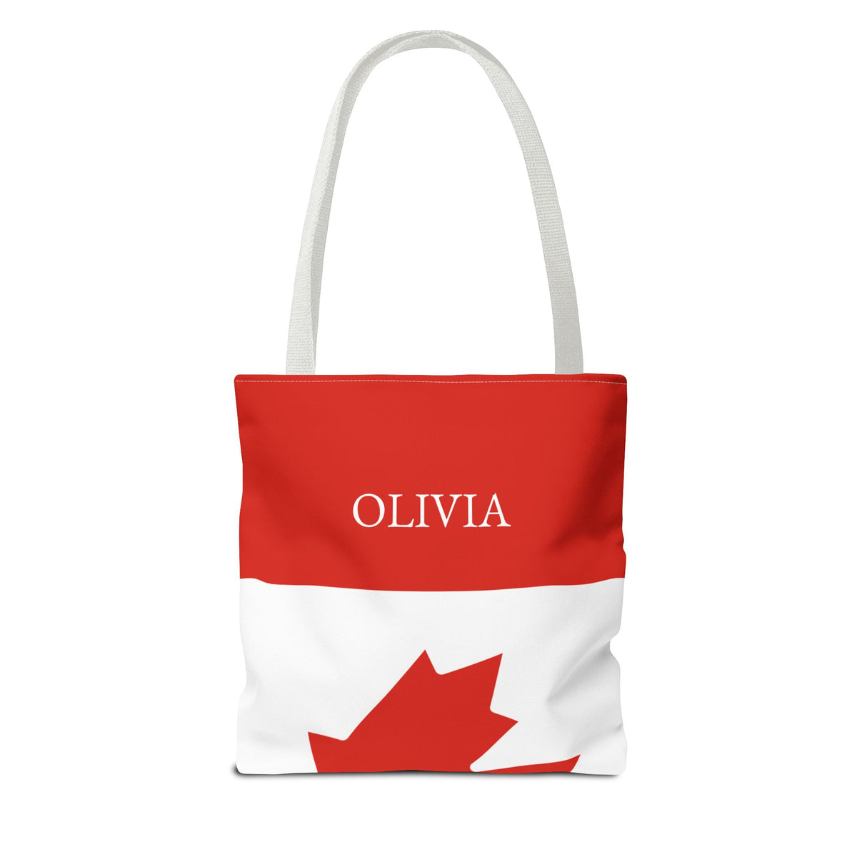Personalized Canada Flag Tote Bag, Custom Name Canadian Heritage Bag, Canada Travel Beach Tote, Canadian Pride Gift - Proud & Loyal