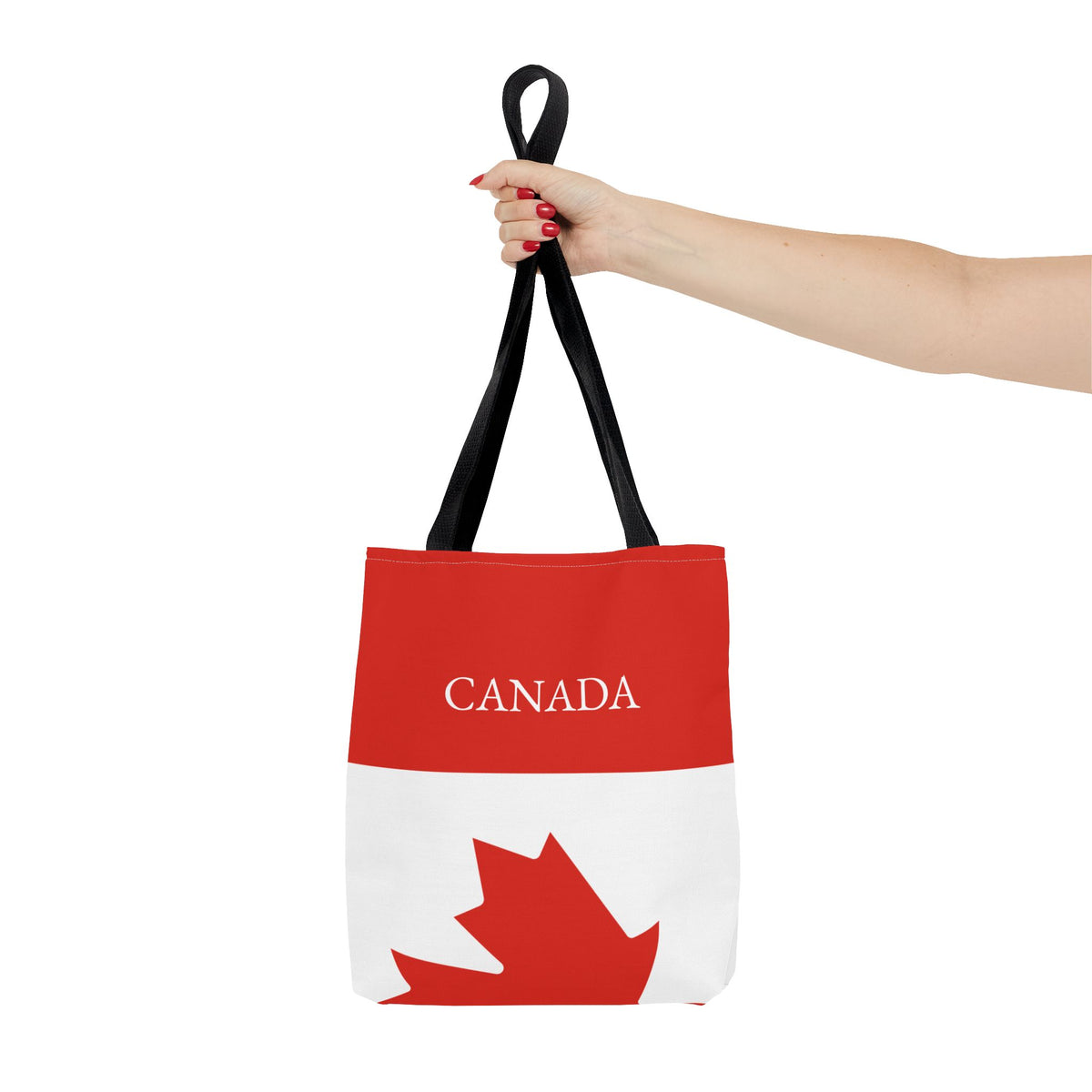 Personalized Canada Flag Tote Bag, Custom Name Canadian Heritage Bag, Canada Travel Beach Tote, Canadian Pride Gift - Proud & Loyal