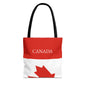 Personalized Canada Flag Tote Bag, Custom Name Canadian Heritage Bag, Canada Travel Beach Tote, Canadian Pride Gift - Proud & Loyal