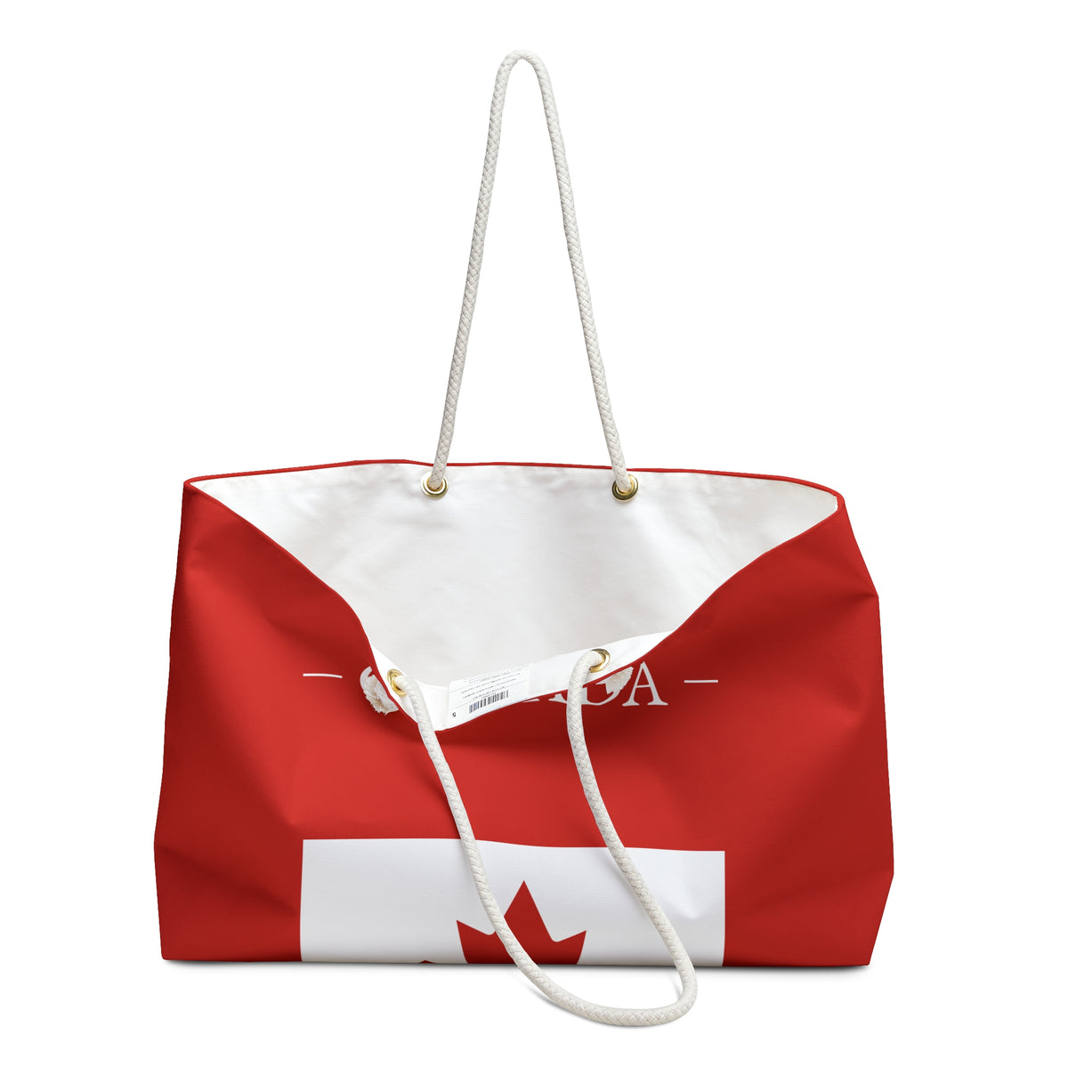 Personalized Canada Weekender Bag, Canadian Flag Travel Bag, Custom Name Heritage Tote, Vacation Overnight Bag - Proud & Loyal