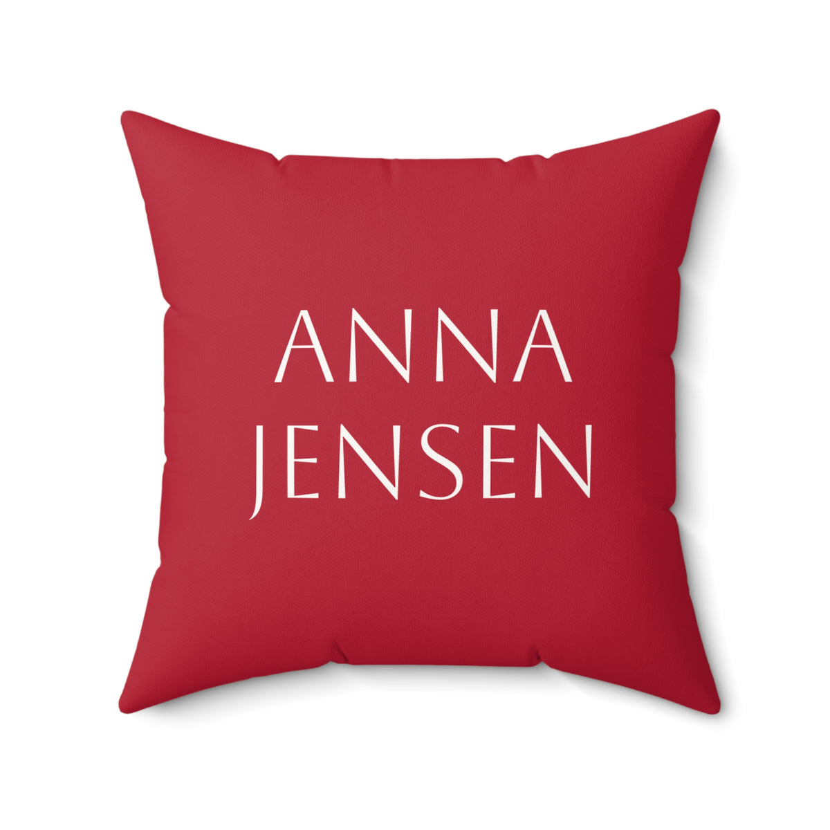 Personalized Denmark Flag Red Grid Pattern Faux Suede Square Pillow | Modern Plaid Danish Home Decor - Proud & Loyal