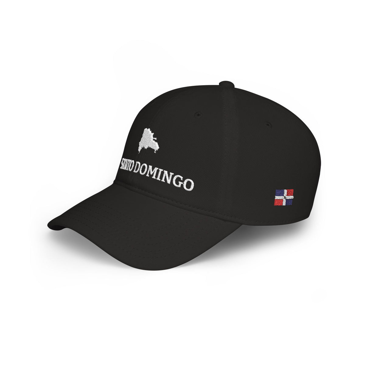 Personalized Dominican Republic Hat, Dominican Flag Embroidered Cap, Custom Initials, DR Heritage Low Profile Cotton Hat, Country Shape, RD - Proud & Loyal