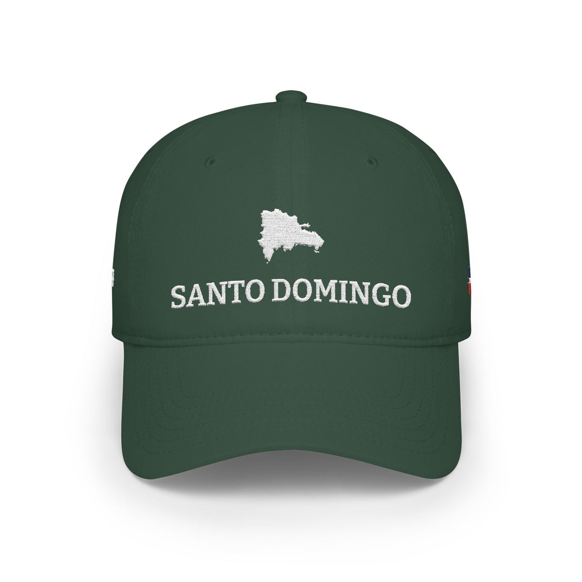 Personalized Dominican Republic Hat, Dominican Flag Embroidered Cap, Custom Initials, DR Heritage Low Profile Cotton Hat, Country Shape, RD - Proud & Loyal