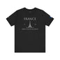 Personalized France Eiffel Tower Sketch Cotton T-Shirt - Proud & Loyal
