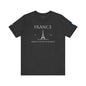 Personalized France Eiffel Tower Sketch Cotton T-Shirt - Proud & Loyal