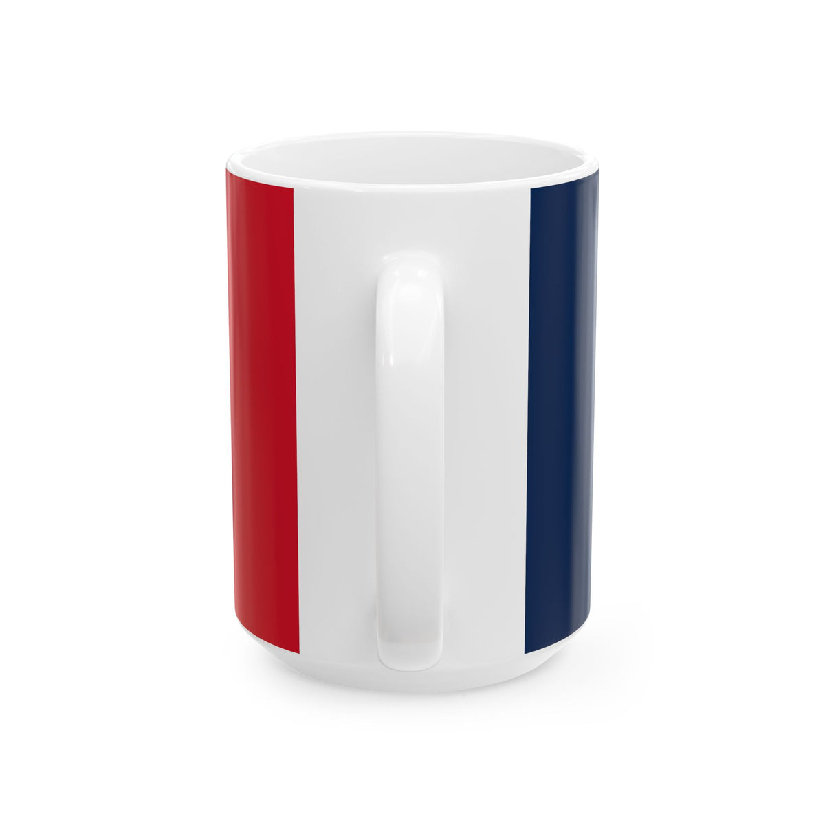 Personalized France Flag Cup | Red White Blue Striped Name Date Mug | Ceramic Mug, New Citizen, Naturalization Gift, Heritage Gift - Proud & Loyal