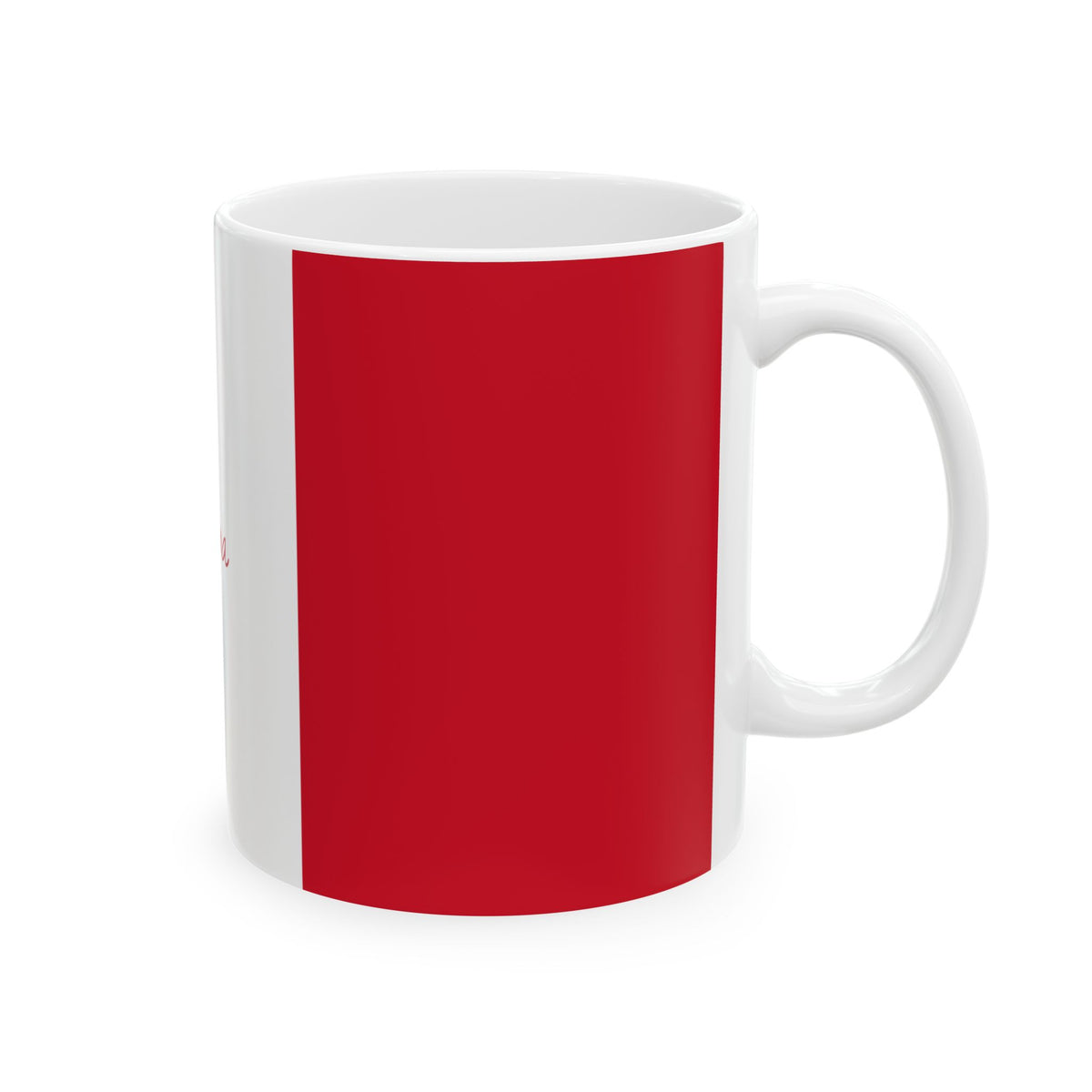 Personalized France Flag Cup | Red White Blue Striped Name Date Mug | Ceramic Mug, New Citizen, Naturalization Gift, Heritage Gift - Proud & Loyal