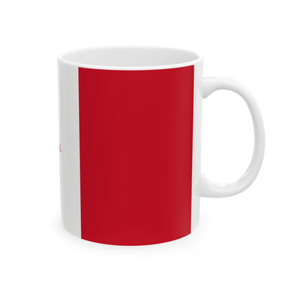 Personalized France Flag Cup | Red White Blue Striped Name Date Mug | Ceramic Mug, New Citizen, Naturalization Gift, Heritage Gift - Proud & Loyal
