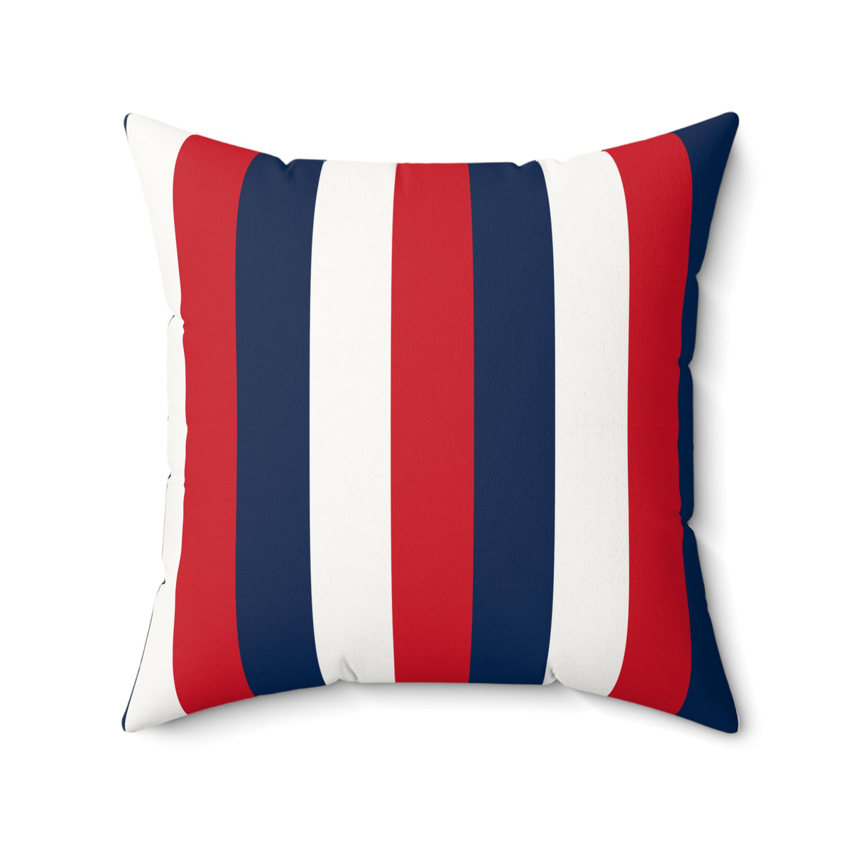 Personalized France Flag Red White Navy Striped Pillow