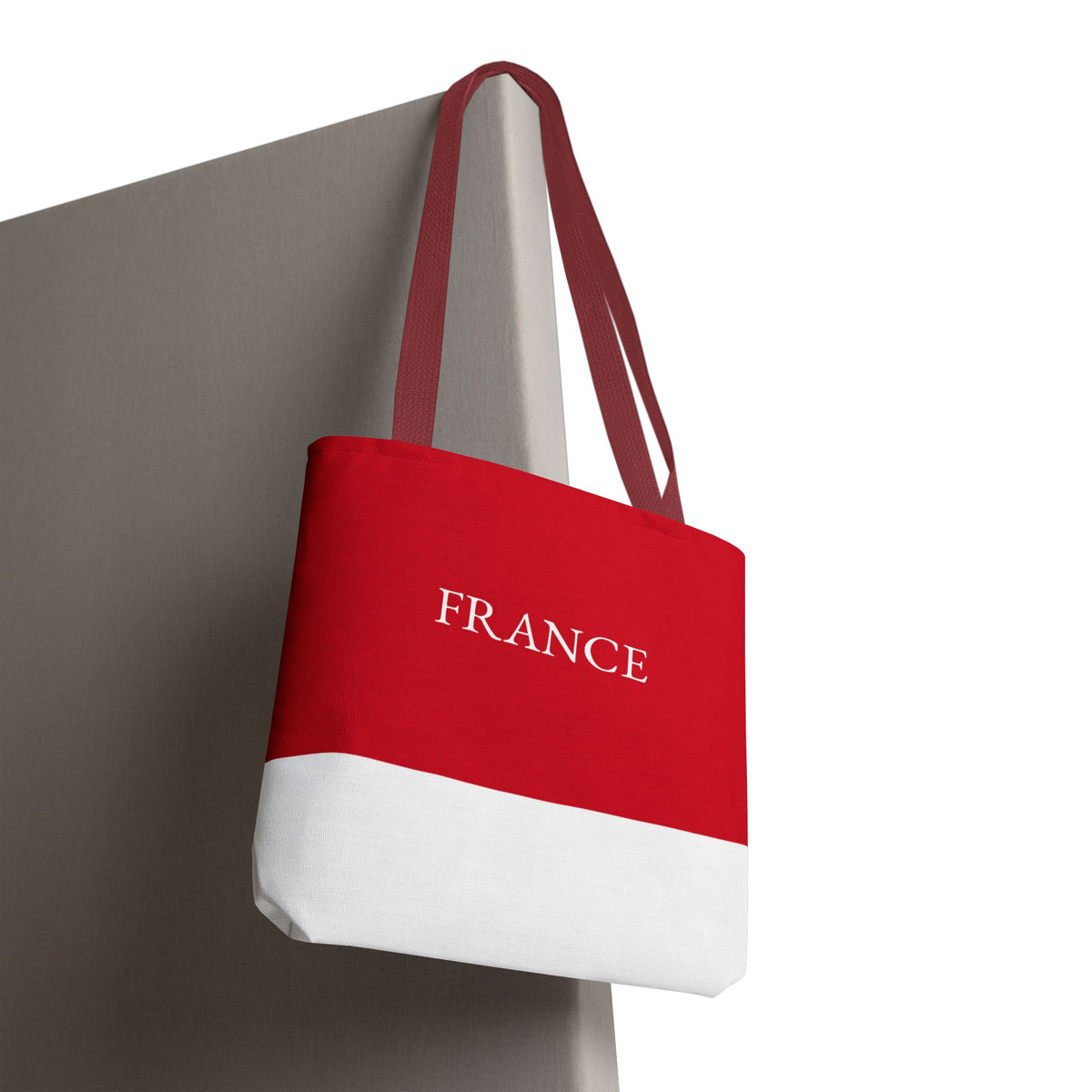 Personalized France Flag Tote Bag, Custom Name French Heritage Bag, France Travel Beach Tote, French Pride Gift - Proud & Loyal