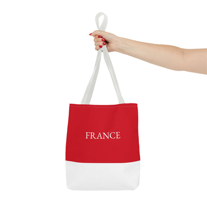 Personalized France Flag Tote Bag, Custom Name French Heritage Bag, France Travel Beach Tote, French Pride Gift - Proud & Loyal