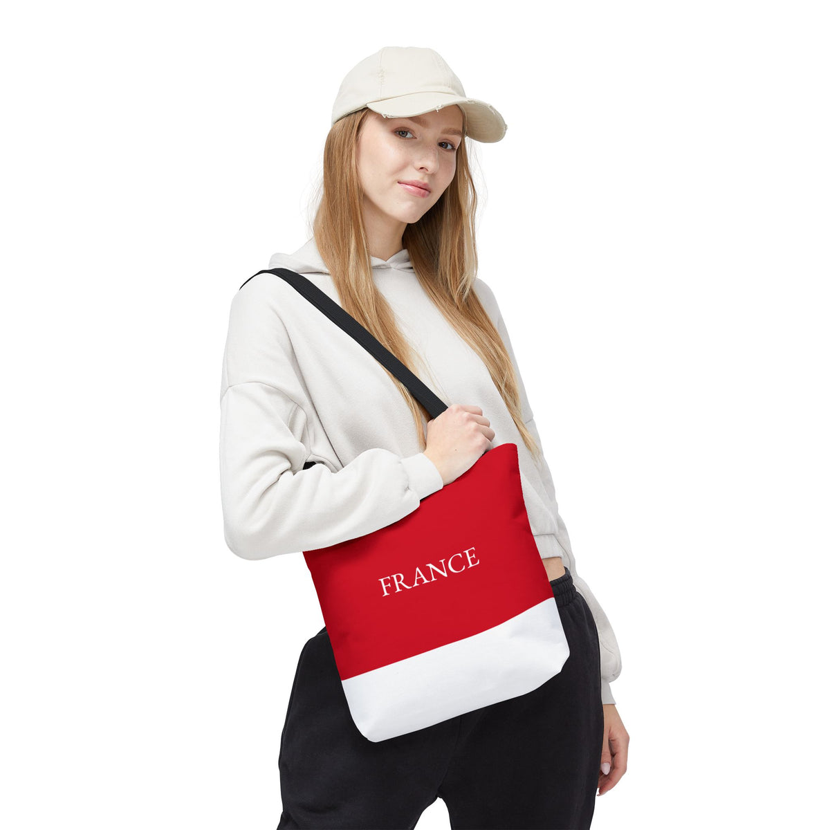 Personalized France Flag Tote Bag, Custom Name French Heritage Bag, France Travel Beach Tote, French Pride Gift - Proud & Loyal