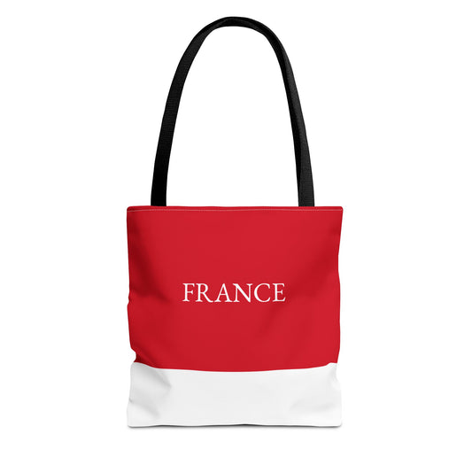 Personalized France Flag Tote Bag, Custom Name French Heritage Bag, France Travel Beach Tote, French Pride Gift - Proud & Loyal