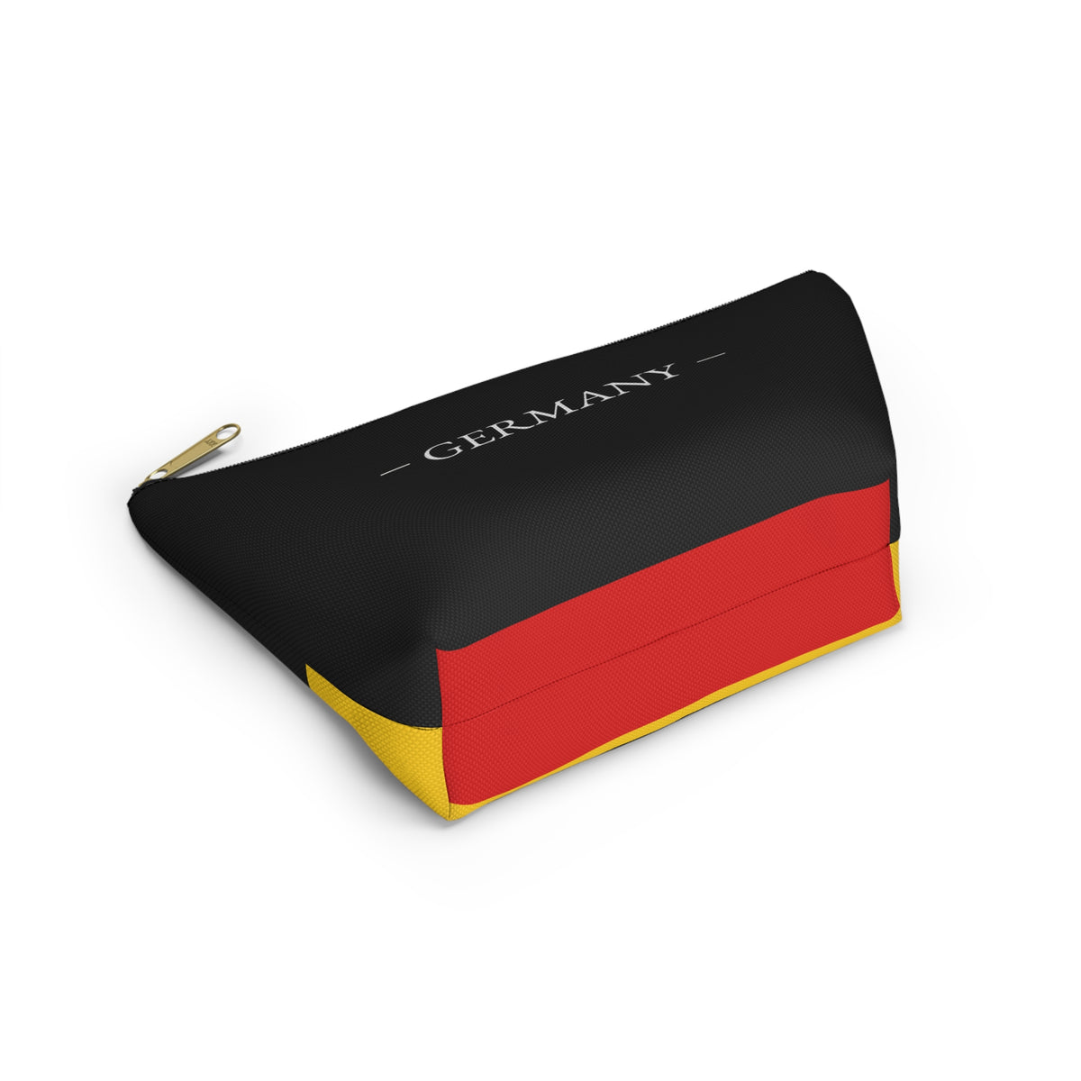 Personalized Germany Flag Accessory Pouch, German Heritage Cosmetic Bag, Custom Name Travel Makeup Organizer, Germany Gift - Proud & Loyal