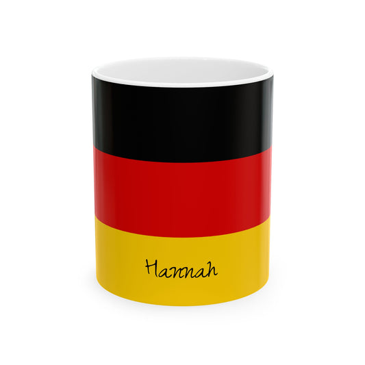 Personalized Germany Flag Mug | German Flag Ceramic Mug, New Citizen, Naturalization Gift, Heritage Gift - Proud & Loyal
