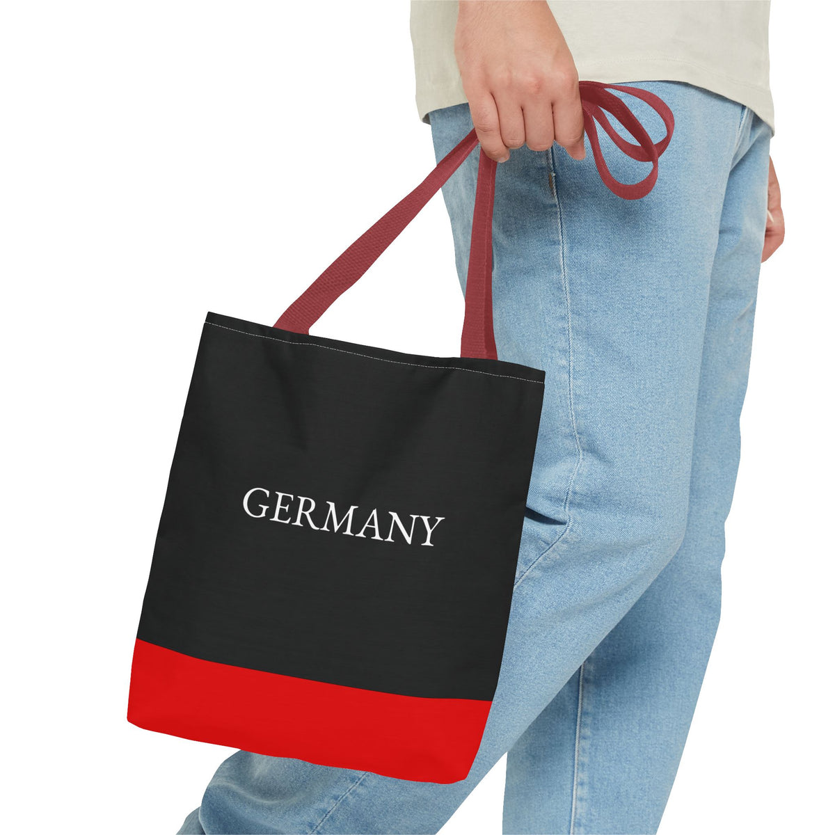 Personalized Germany Flag Tote Bag, Custom Name German Heritage Bag, Germany Travel Beach Tote, German Pride Gift - Proud & Loyal
