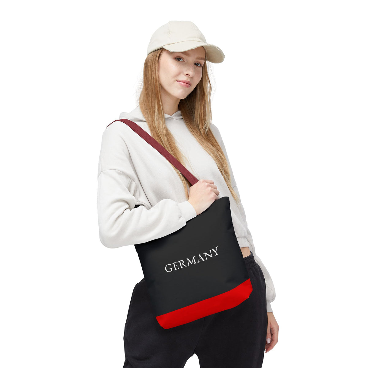 Personalized Germany Flag Tote Bag, Custom Name German Heritage Bag, Germany Travel Beach Tote, German Pride Gift - Proud & Loyal