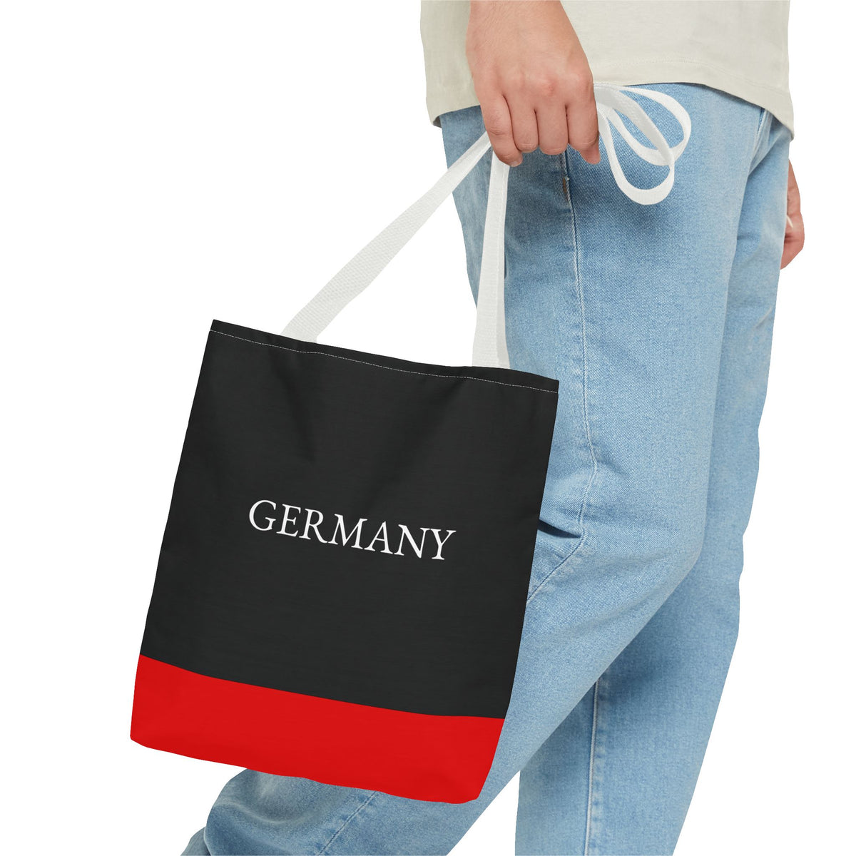 Personalized Germany Flag Tote Bag, Custom Name German Heritage Bag, Germany Travel Beach Tote, German Pride Gift - Proud & Loyal