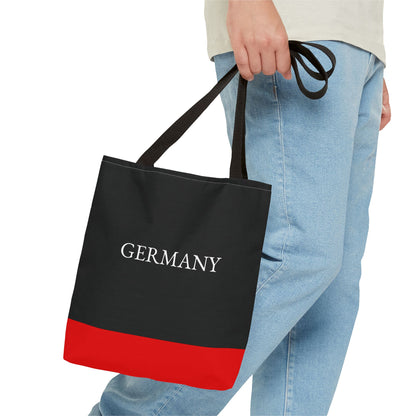 Personalized Germany Flag Tote Bag, Custom Name German Heritage Bag, Germany Travel Beach Tote, German Pride Gift - Proud & Loyal