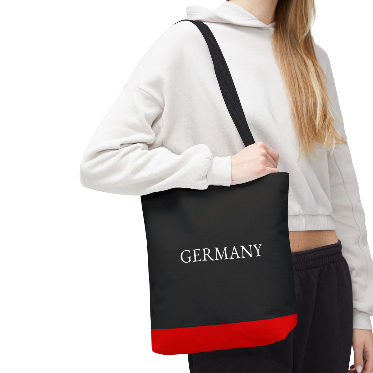 Personalized Germany Flag Tote Bag, Custom Name German Heritage Bag, Germany Travel Beach Tote, German Pride Gift - Proud & Loyal