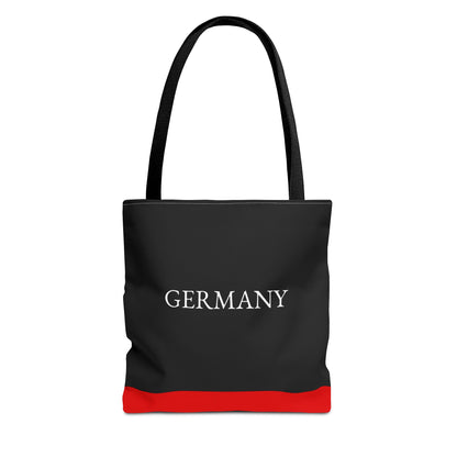 Personalized Germany Flag Tote Bag, Custom Name German Heritage Bag, Germany Travel Beach Tote, German Pride Gift - Proud & Loyal