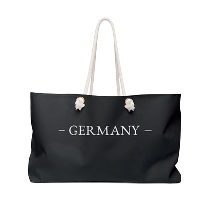 Personalized Germany Weekender Bag, German Flag Travel Bag, Custom Name Heritage Tote, European Vacation Overnight Bag - Proud & Loyal