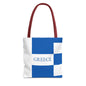 Personalized Greece Flag Tote Bag, Custom Name Greek Heritage Bag, Greece Travel Beach Tote, Greek Pride Gift - Proud & Loyal