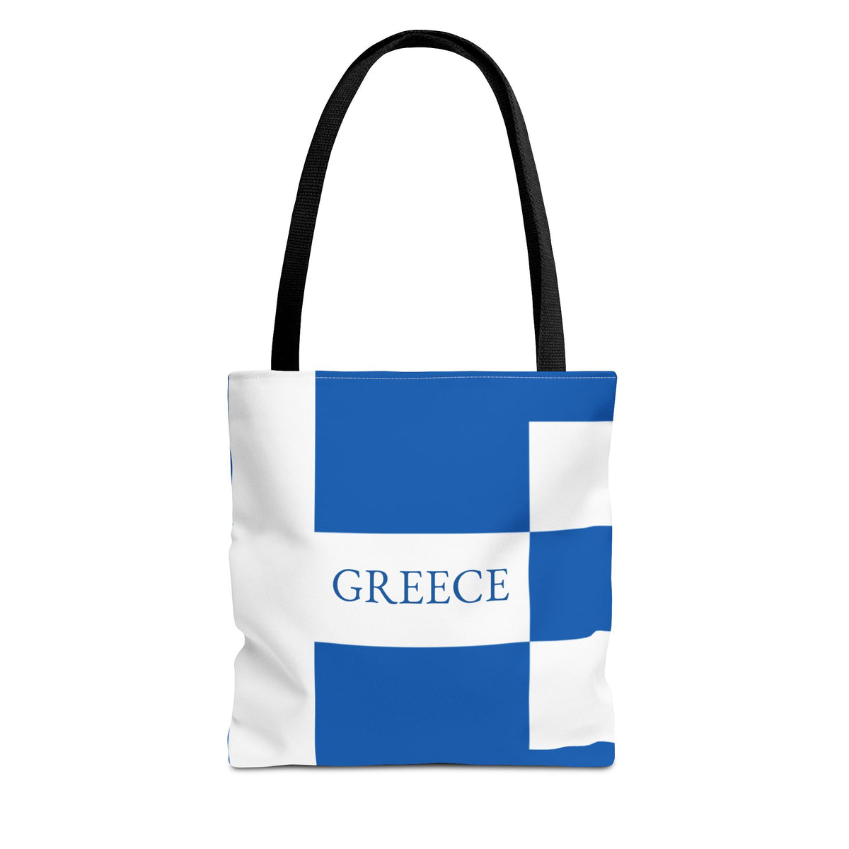 Personalized Greece Flag Tote Bag, Custom Name Greek Heritage Bag, Greece Travel Beach Tote, Greek Pride Gift - Proud & Loyal
