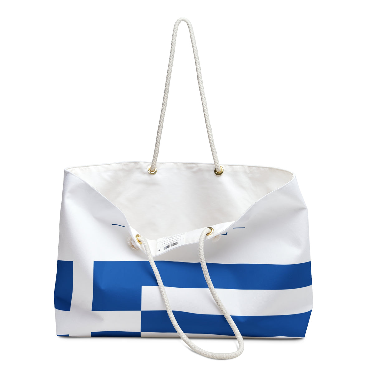 Personalized Greece Weekender Bag, Greek Flag Travel Bag, Custom Name Heritage Tote, European Vacation Overnight Bag - Proud & Loyal