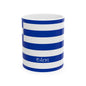 Personalized Greek Flag Navy Blue Striped Mug | Greece Ceramic Coffee Cup, New Citizen, Naturalization Gift, Heritage Gift - Proud & Loyal