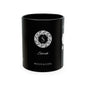 Personalized Initials and Name Monogram Wreath Ceramic Mug | Statue of Liberty Illustration | United States Flag Silhouette - Proud & Loyal