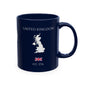 Personalized Initials and Name Monogram Wreath Mug Ceramic Mug | United Kingdom London Big Ben Accent - Proud & Loyal