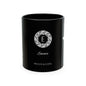 Personalized Initials & Name Monogram Wreath Ceramic Mug | Eiffel Tower Paris Illustration | France Flag and Silhouette Map - Proud & Loyal
