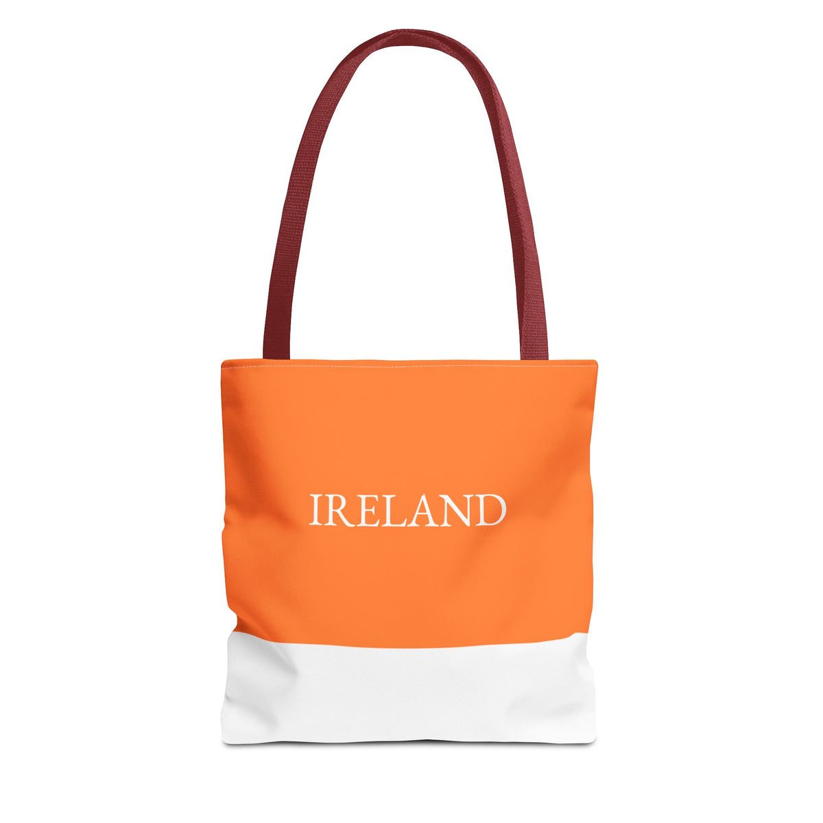Personalized Ireland Flag Tote Bag, Custom Name Irish Heritage Bag, Ireland Travel Beach Tote, Irish Pride Gift - Proud & Loyal