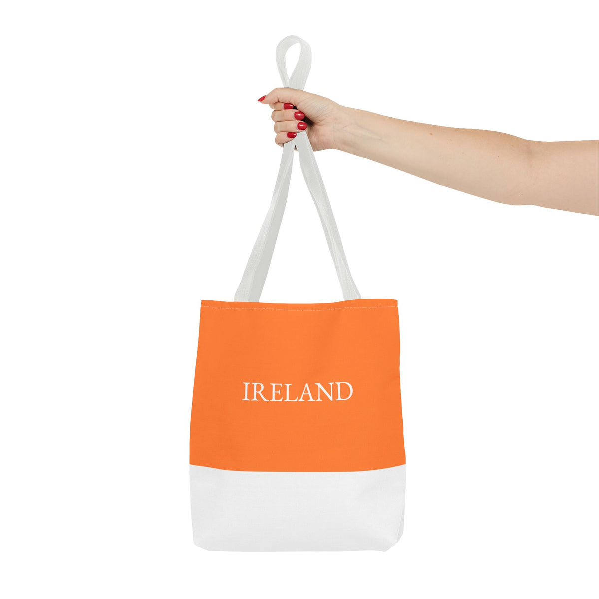 Personalized Ireland Flag Tote Bag, Custom Name Irish Heritage Bag, Ireland Travel Beach Tote, Irish Pride Gift - Proud & Loyal