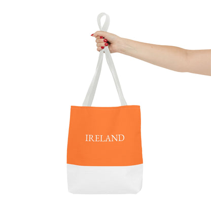 Personalized Ireland Flag Tote Bag, Custom Name Irish Heritage Bag, Ireland Travel Beach Tote, Irish Pride Gift - Proud & Loyal