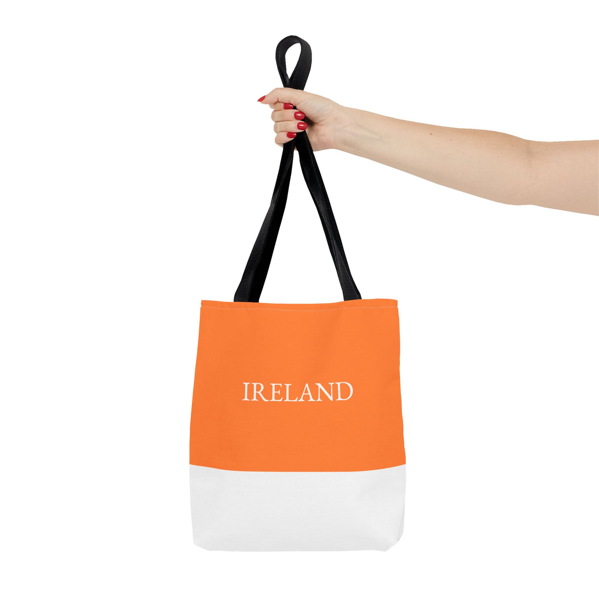 Personalized Ireland Flag Tote Bag, Custom Name Irish Heritage Bag, Ireland Travel Beach Tote, Irish Pride Gift - Proud & Loyal