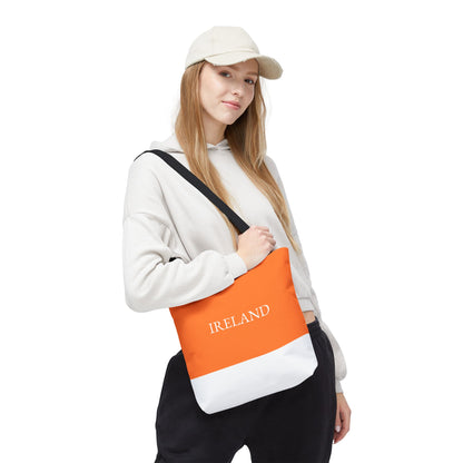 Personalized Ireland Flag Tote Bag, Custom Name Irish Heritage Bag, Ireland Travel Beach Tote, Irish Pride Gift - Proud & Loyal