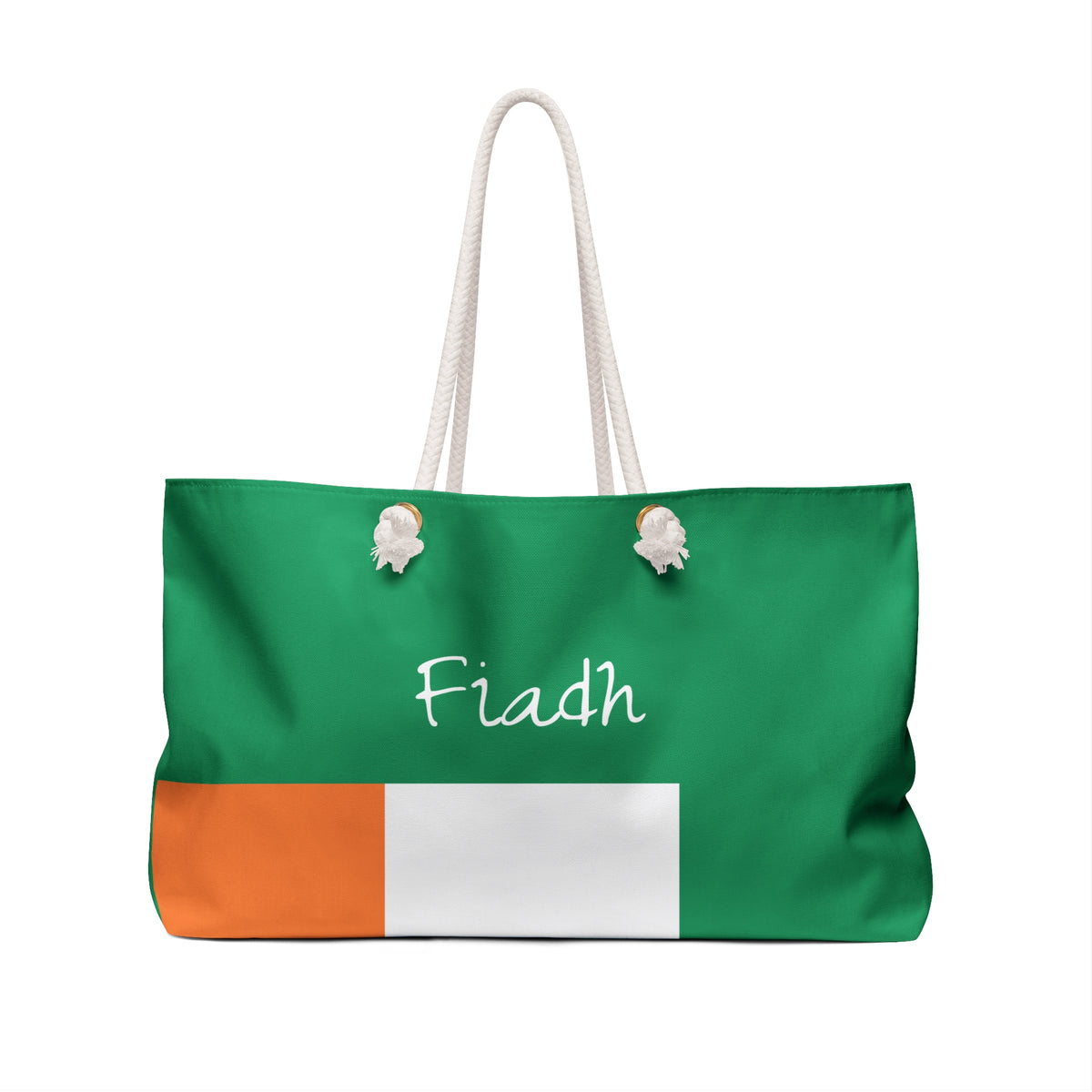 Personalized Ireland Weekender Bag, Irish Flag Travel Bag, Custom Name Heritage Tote, European Vacation Overnight Bag - Proud & Loyal