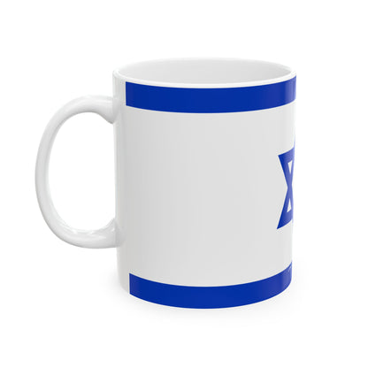 Personalized Israel Flag Star of David Blue Flag Mug | Ceramic Coffee Cup, New Citizen, Naturalization Gift, Heritage Gift - Proud & Loyal