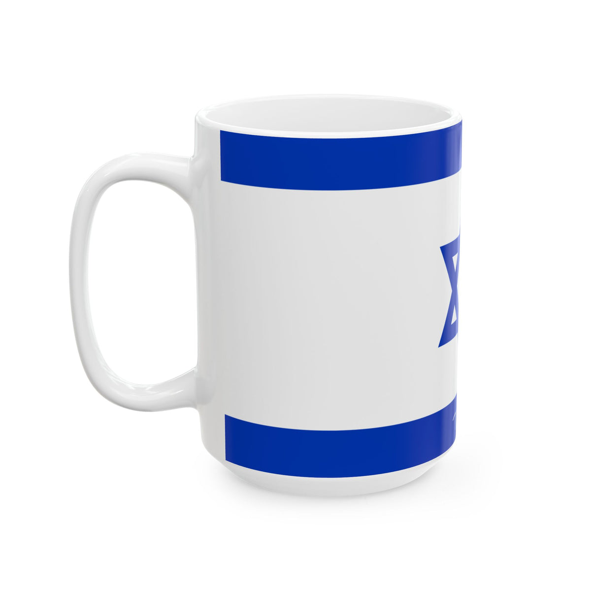 Personalized Israel Flag Star of David Blue Flag Mug | Ceramic Coffee Cup, New Citizen, Naturalization Gift, Heritage Gift - Proud & Loyal
