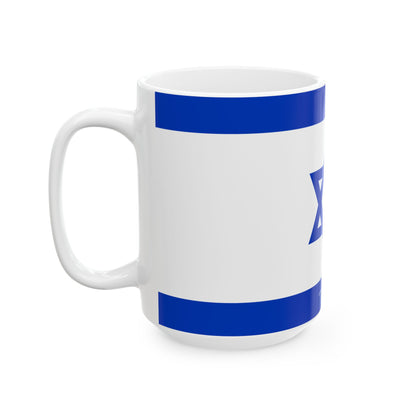Personalized Israel Flag Star of David Blue Flag Mug | Ceramic Coffee Cup, New Citizen, Naturalization Gift, Heritage Gift - Proud & Loyal