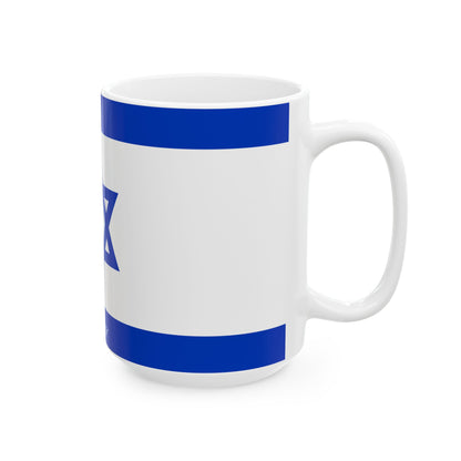 Personalized Israel Flag Star of David Blue Flag Mug | Ceramic Coffee Cup, New Citizen, Naturalization Gift, Heritage Gift - Proud & Loyal