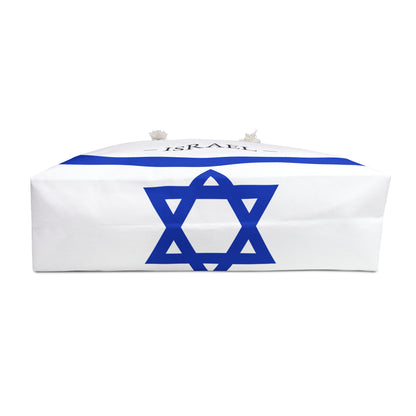 Personalized Israel Weekender Bag, Israeli Flag Travel Bag, Custom Name Heritage Tote, Vacation Overnight Bag - Proud & Loyal