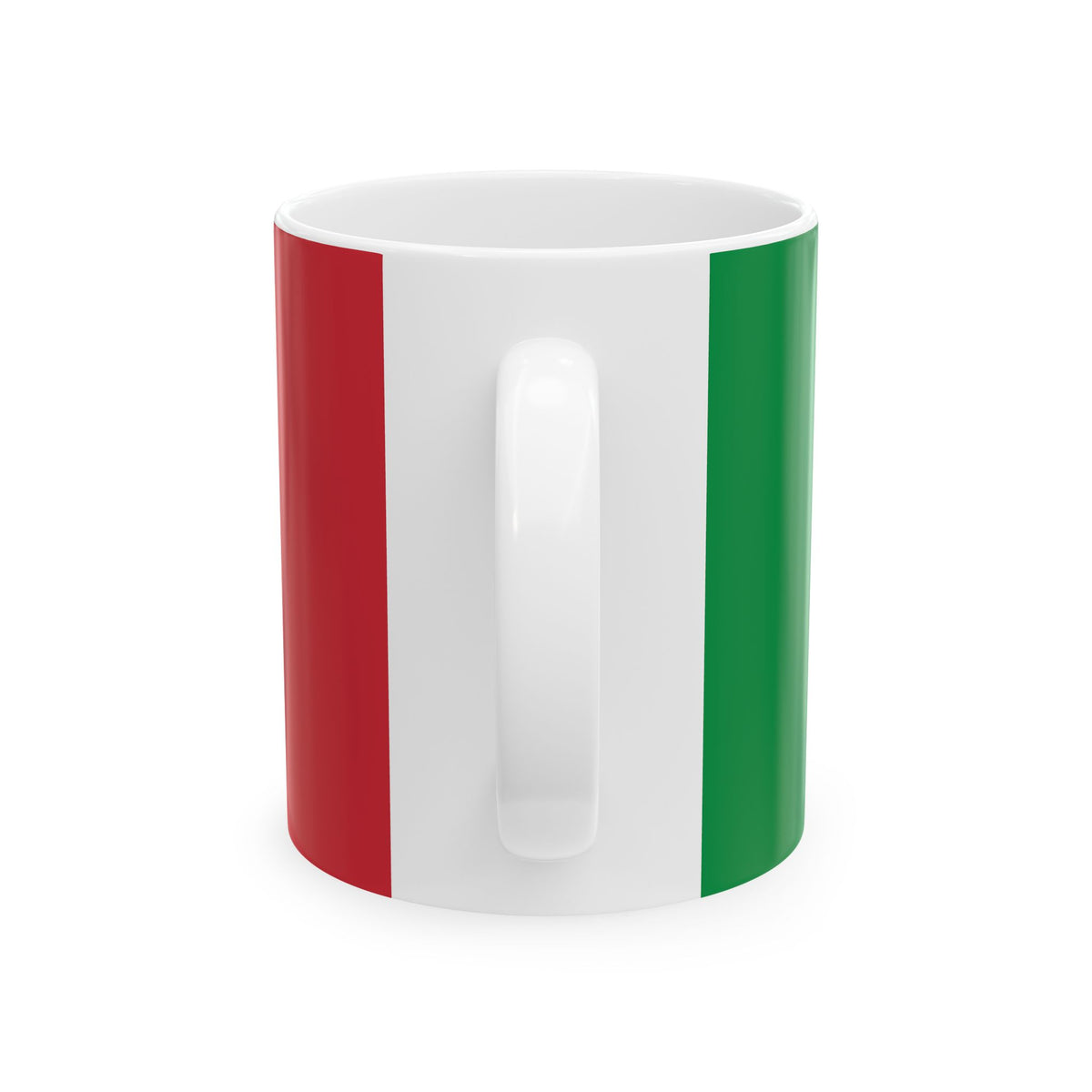 Personalized Italian Flag Striped Mug | Ceramic Coffee Cup, New Citizen, Naturalization Gift, Heritage Gift - Proud & Loyal