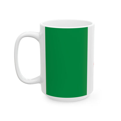 Personalized Italian Flag Striped Mug | Ceramic Coffee Cup, New Citizen, Naturalization Gift, Heritage Gift - Proud & Loyal