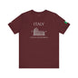 Personalized Italy Colosseum Sketch Cotton T-Shirt - Proud & Loyal
