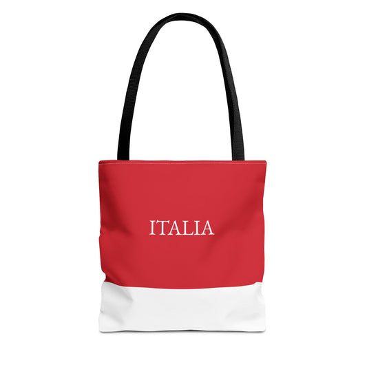 Personalized Italy Flag Tote Bag, Custom Name Italian Heritage Bag, Italia Travel Beach Tote, Italian Pride Gift, Italia Tricolor - Proud & Loyal