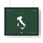 Personalized Italy Map Framed Poster | Italian Heritage Name & Hometown Wall Art - Proud & Loyal